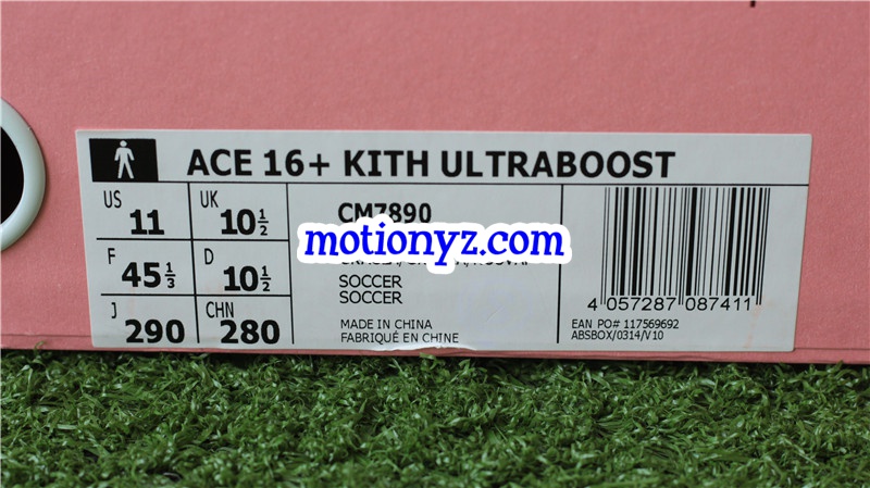 Kith Addidas ACE 16 Purecontrol Ultra Boost Pink